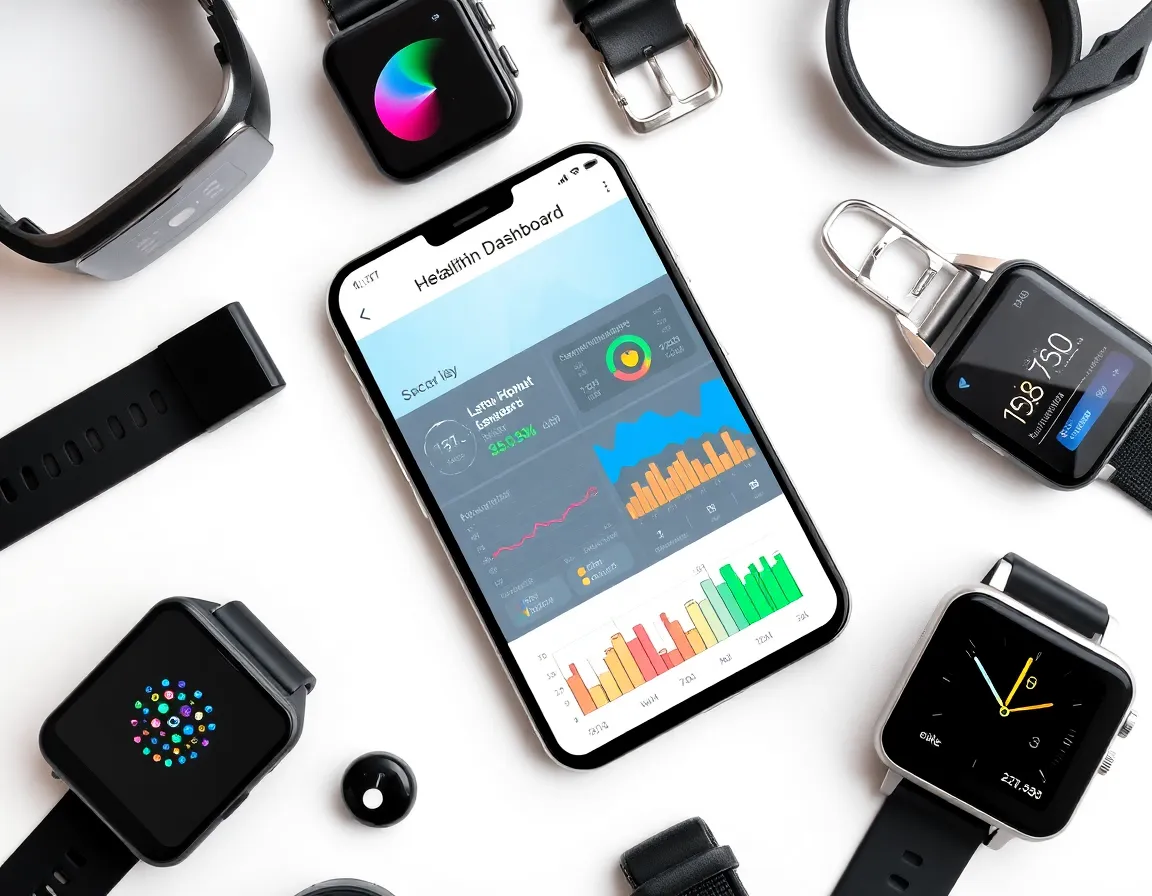 SparQ health dashboard on mobile device